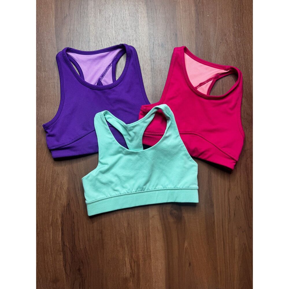 Bundle of Dick's Sporting Goods Girl's Sport Bras - Size Small 8/9